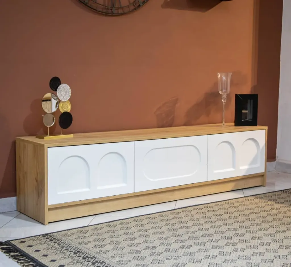 [MTVSTON-Blanc] Meuble Tv Stone (chene)