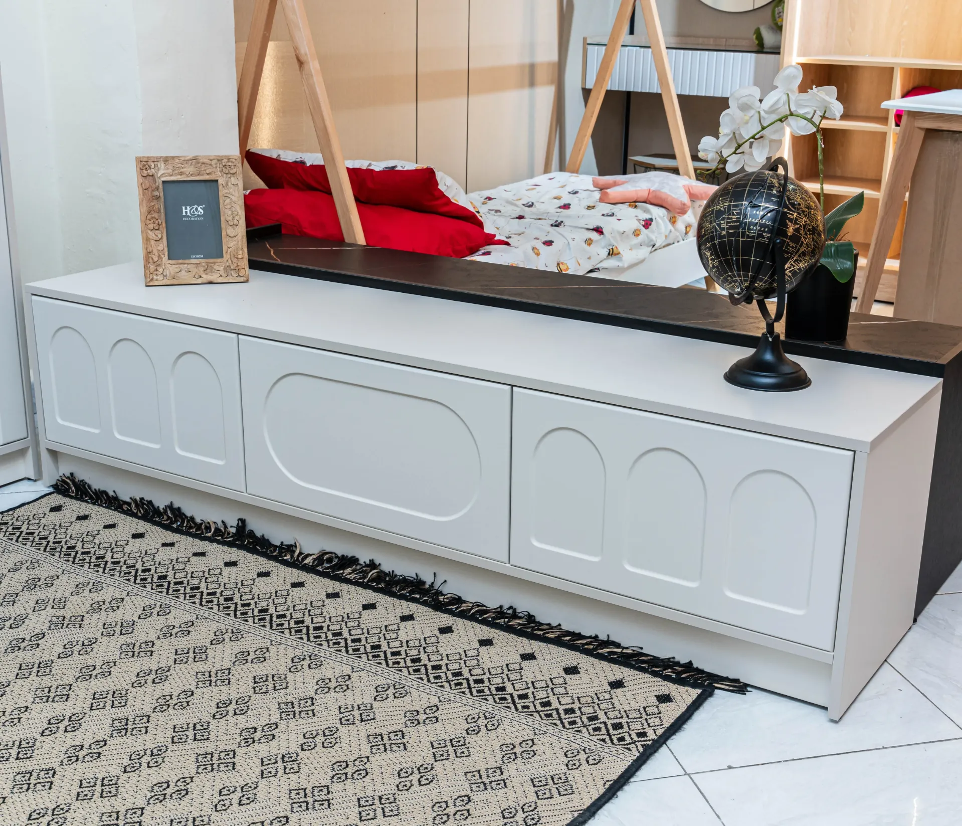 [MTVSTON-Blanc] Meuble Tv Stone (chene)