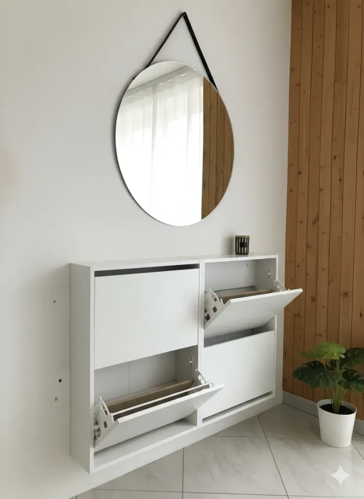 [MCHSS-SNOW-2P] Meuble a chaussure SNOW 2 portes