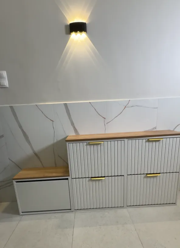 Meuble a chaussures 2 portes CLOUD 3D 28 cm