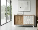 Bahut Boheme avec socle en bois MASSIF