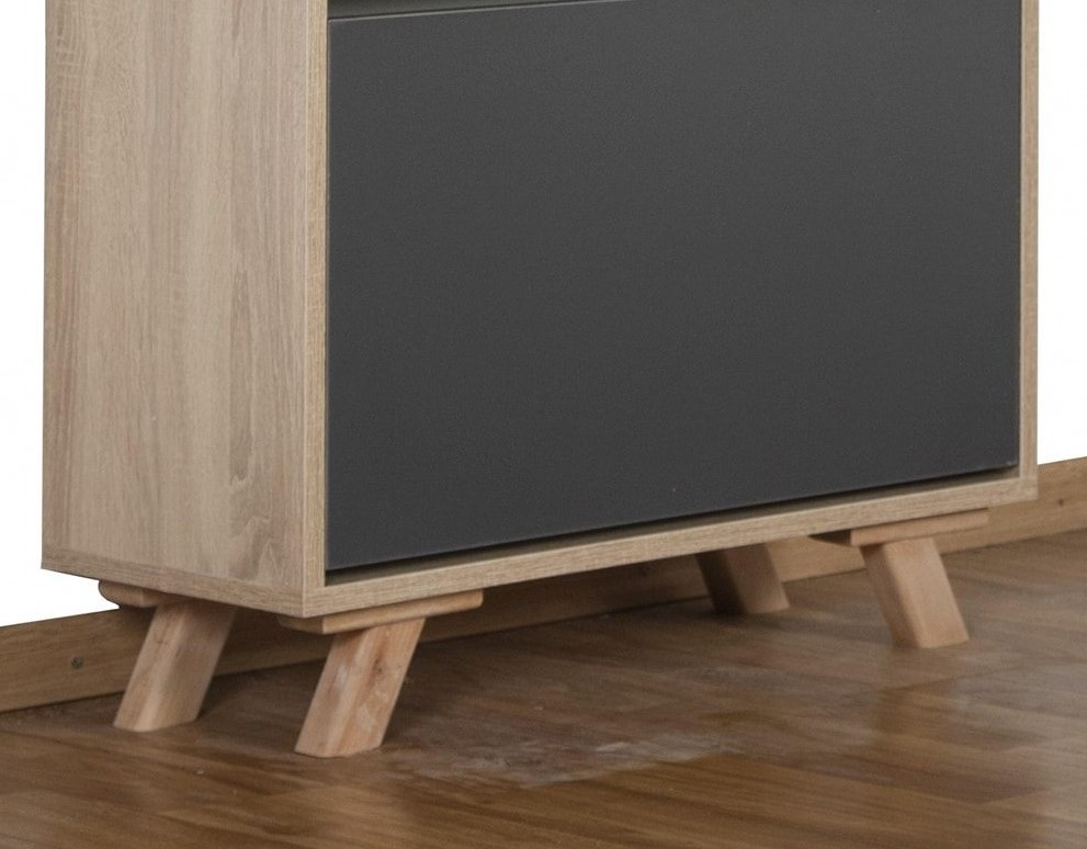 4 Pieds en bois massif 10cm